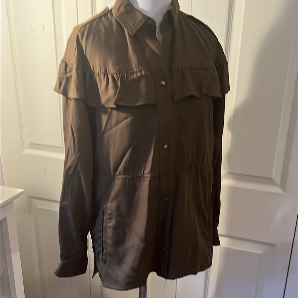 TRF outerwear Elegant Green Blouse